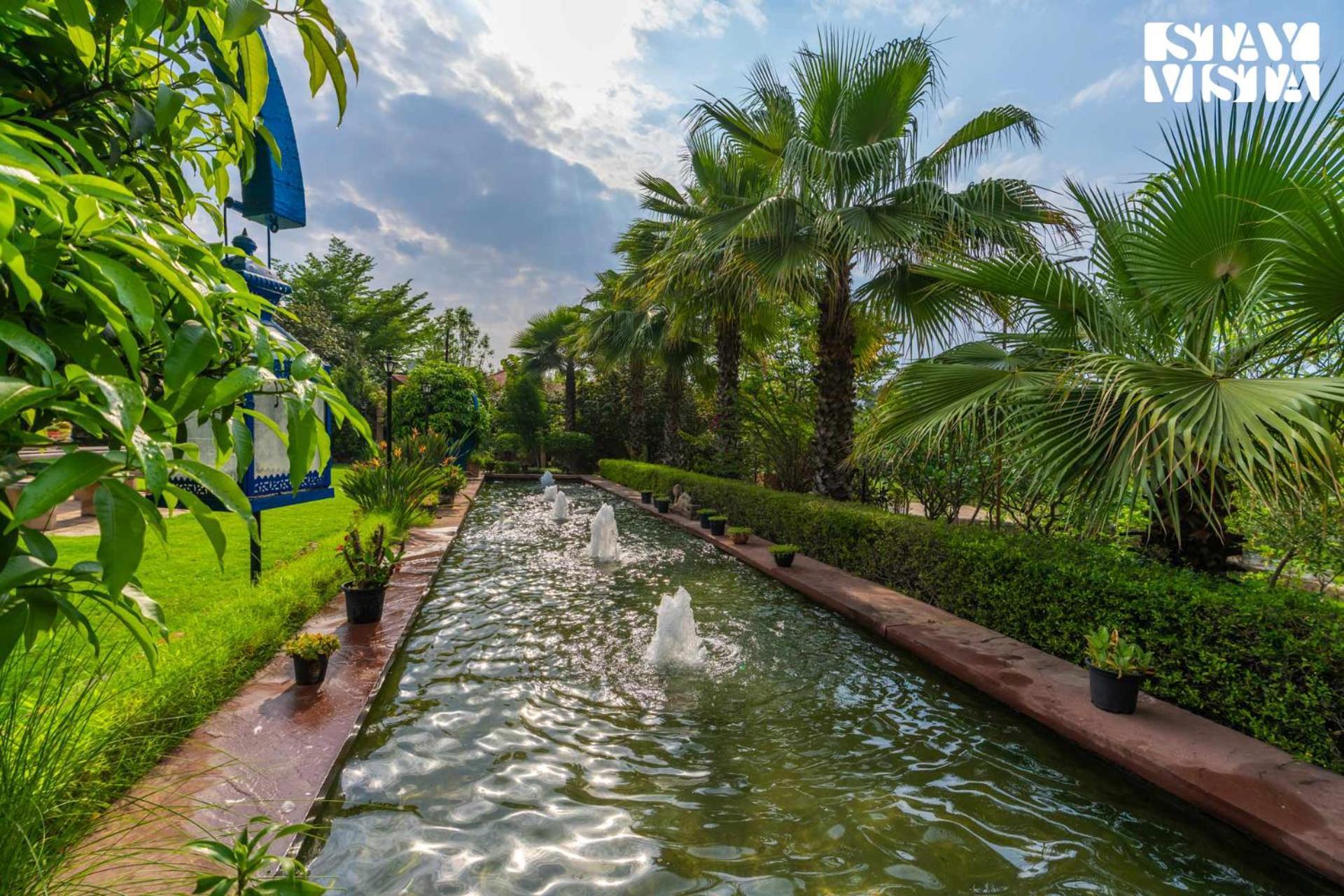 Stayvista At Maple Farms With Pool, Bbq & Bonfire Sohna Eksteriør bilde